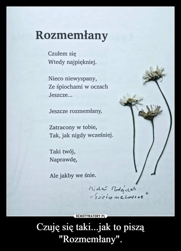 
    Czuję się taki...jak to piszą "Rozmemłany".