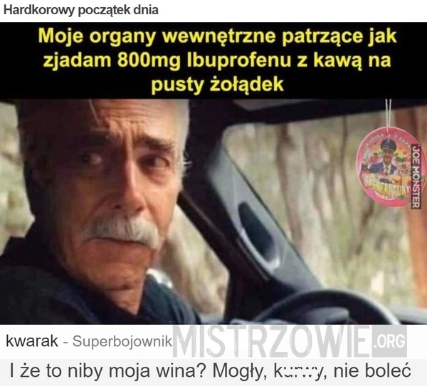 
    Hardkorowy początek dnia