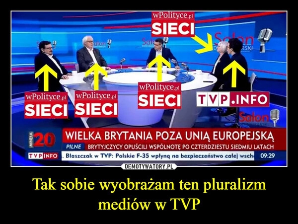 
    Tak sobie wyobrażam ten pluralizm mediów w TVP