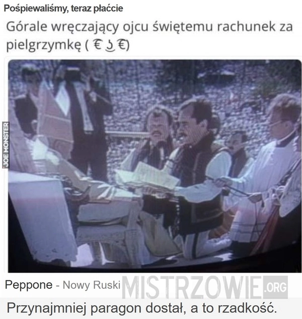 
    Pośpiewaliśmy, teraz płaćcie