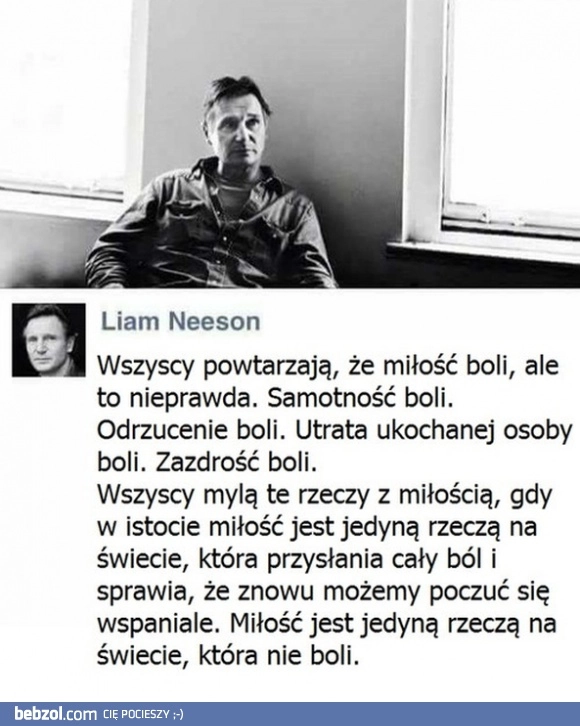
    Liam Neeson o miłości