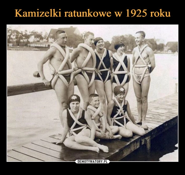 
    Kamizelki ratunkowe w 1925 roku