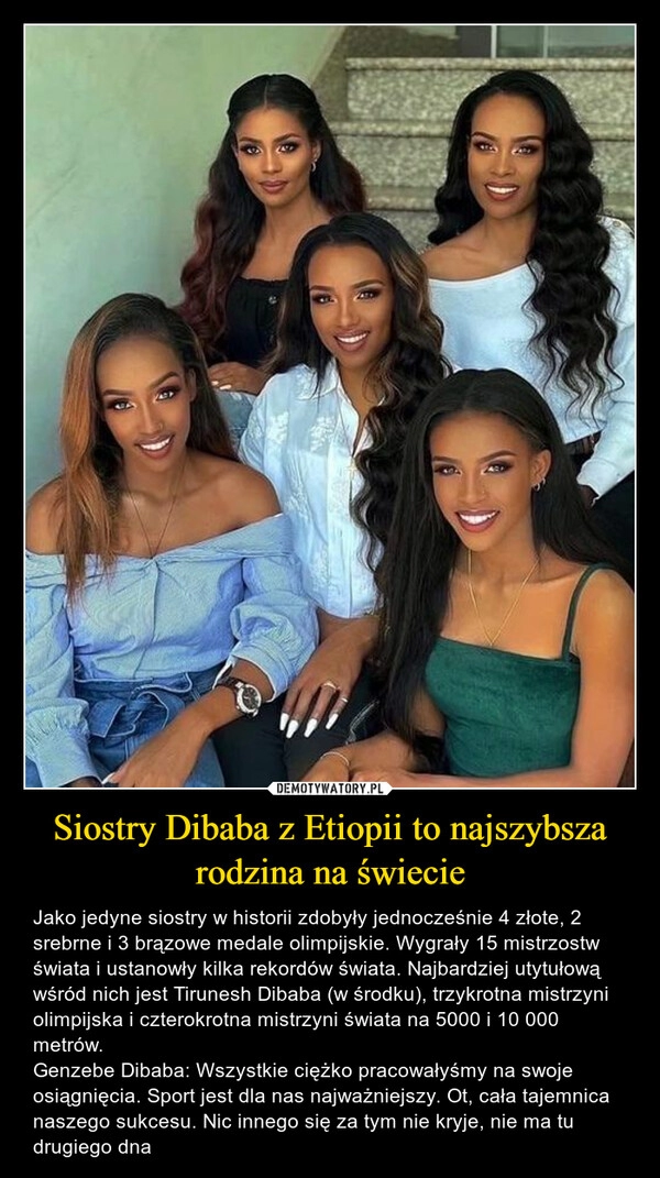 
    Siostry Dibaba z Etiopii to najszybsza rodzina na świecie