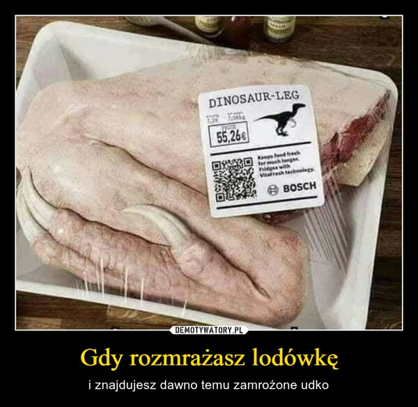 
    Gdy rozmrażasz lodówkę