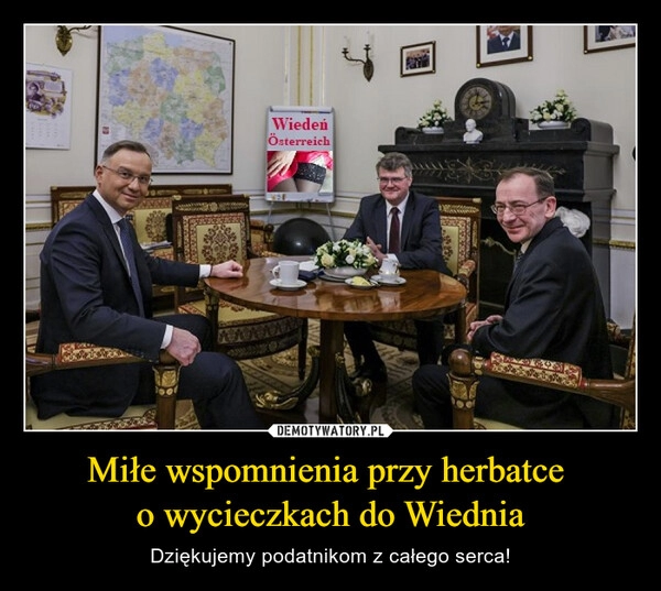 
    Miłe wspomnienia przy herbatce 
o wycieczkach do Wiednia