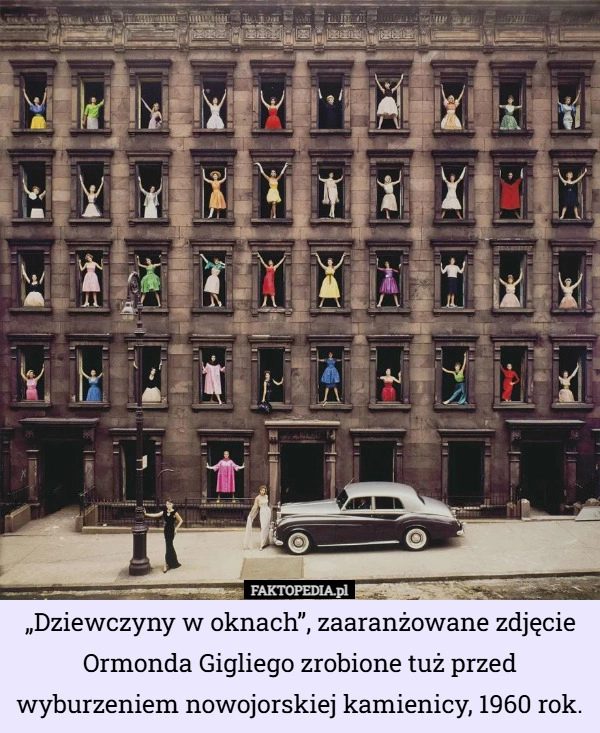 
    „Dziewczyny w oknach”, zaaranżowane zdjęcie Ormonda Gigliego zrobione tuż...