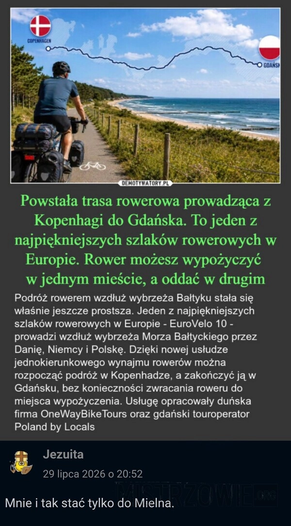 
    Trasa rowerowa