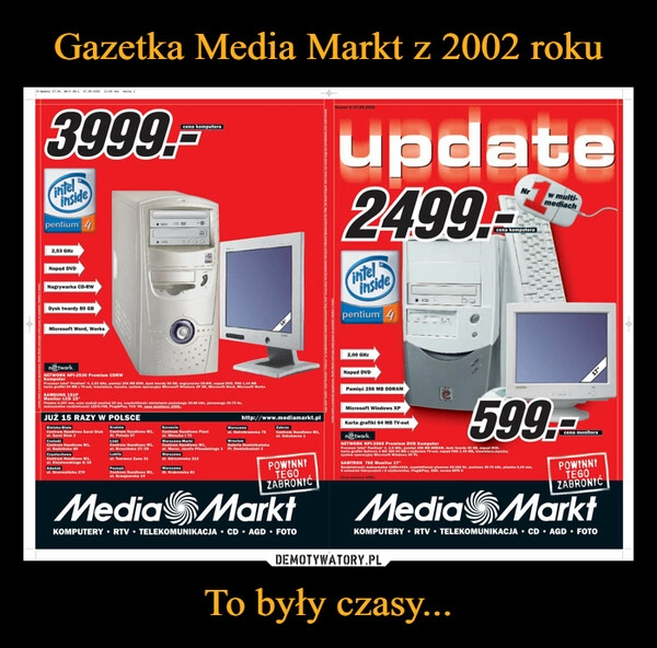 
    Gazetka Media Markt z 2002 roku To były czasy...