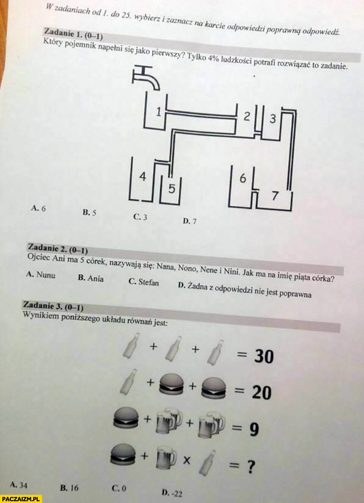 
    Matura z matematyki jak zadania zagadki w internecie