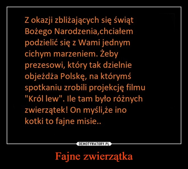 
    
Fajne zwierzątka 