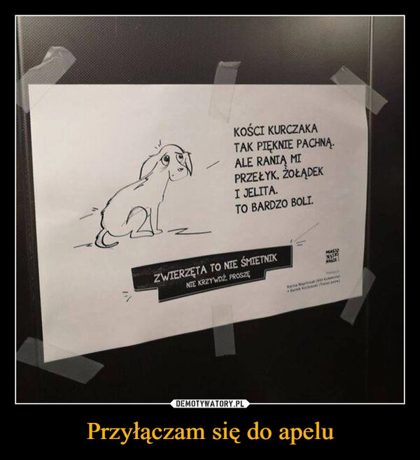 
    Przyłączam się do apelu