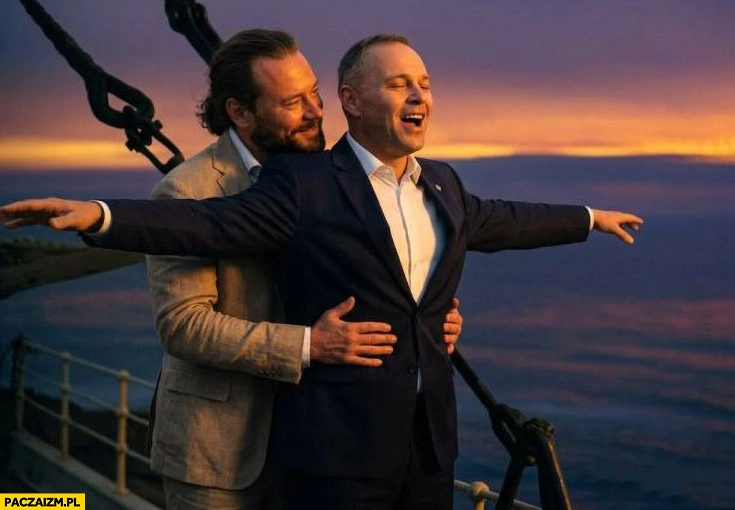 
    Nawrocki Stanowski scena z Titanica przeróbka
