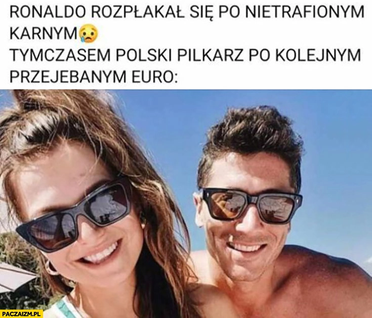 
    Ronaldo rozpłakał się po nietrafionym karnym tymczasem Lewandowski polski piłkarz po kolejnym przegranym Euro