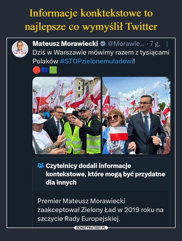 
    Informacje konktekstowe to najlepsze co wymyślił Twitter