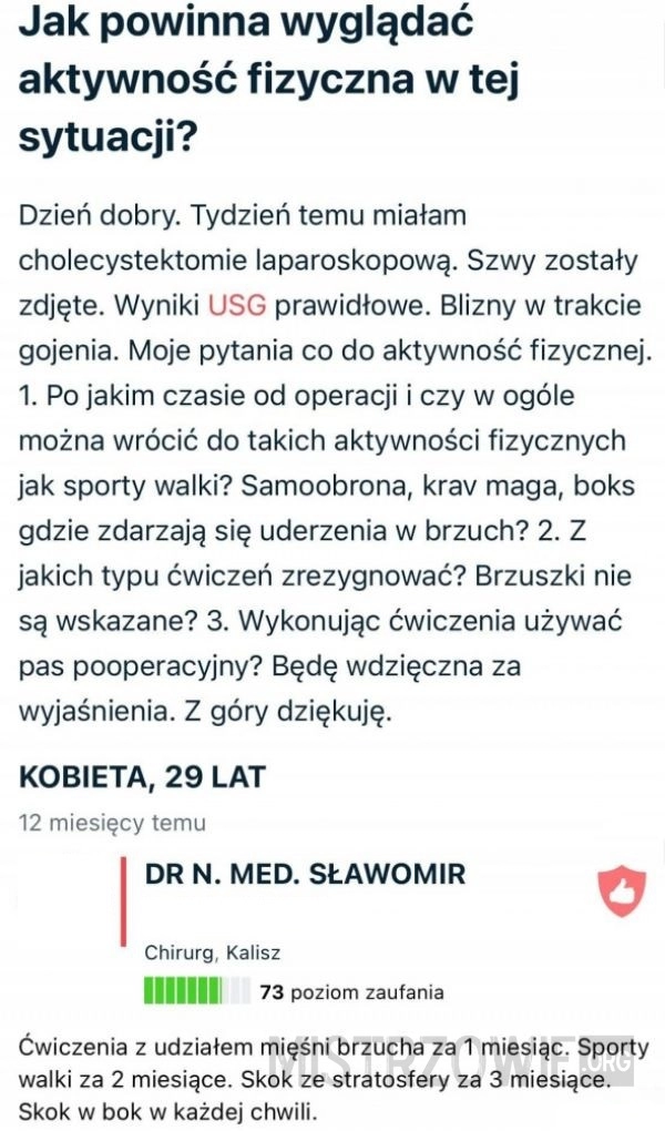 
    Jak powinna wyglądać sprawność fizyczna