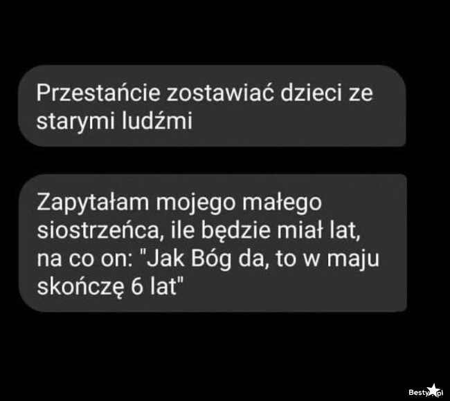 
    Kiedy zostawisz dziecko ze starszą osobą 