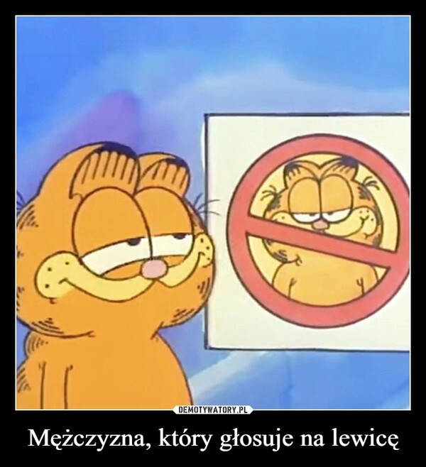 
    Mężczyzna, który głosuje na lewicę