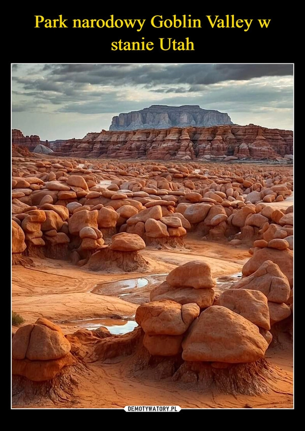 
    Park narodowy Goblin Valley w stanie Utah