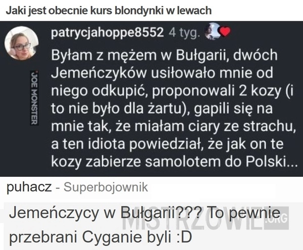 
    Jaki jest obecnie kurs blondynki w lewach
