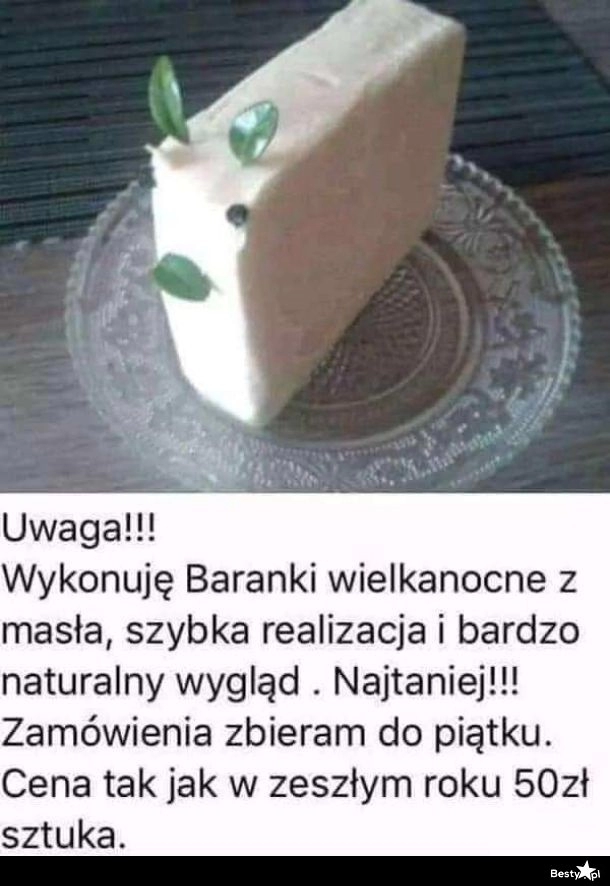 
    Baranek wielkanocny 