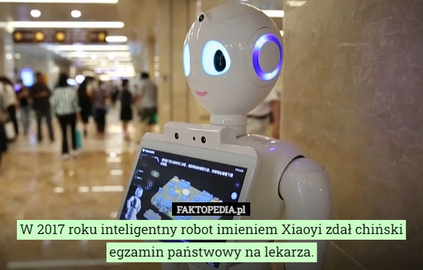 
    W 2017 roku inteligentny robot imieniem Xiaoyi zdał chiński egzamin państwowy