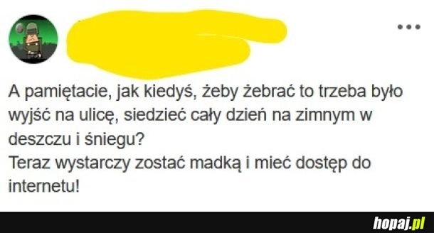 
    Żebranie na OLX na pełen etat.