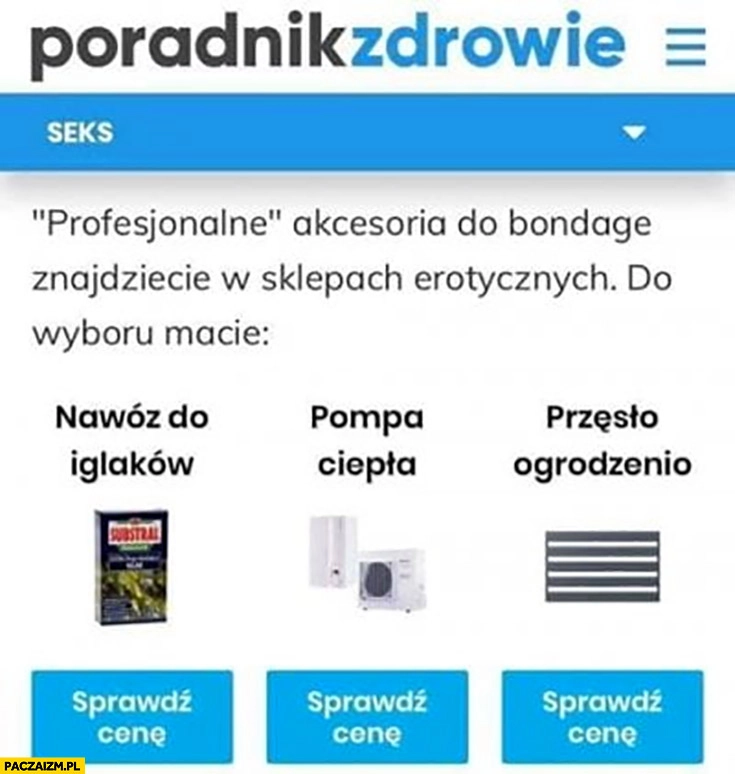 
    Profesjonalne akcesoria dla dorosłych do wyboru macie: nawóz do iglaków, pompa ciepła, przęsło ogrodzenie
