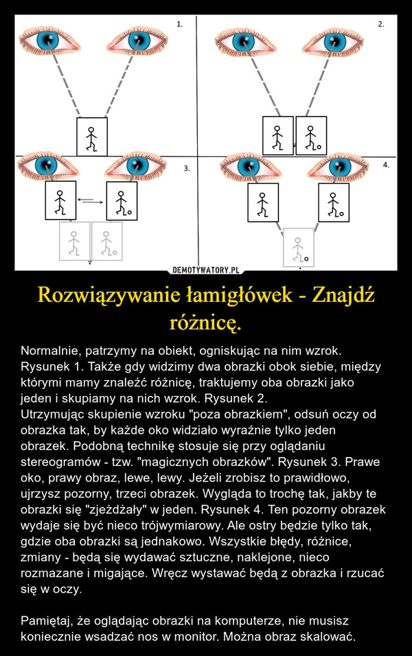 
    Rozwiązywanie łamigłówek - Znajdź różnicę. 