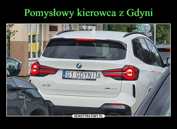 
    Pomysłowy kierowca z Gdyni