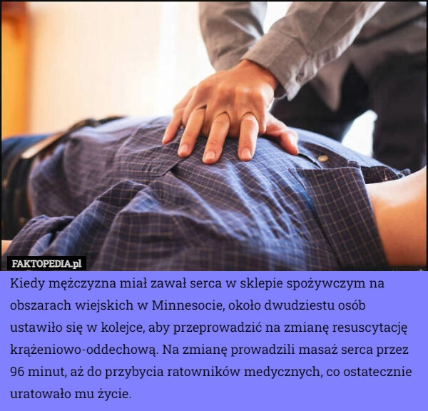 
    Kiedy mężczyzna miał zawał serca w sklepie spożywczym na obszarach wiejskich