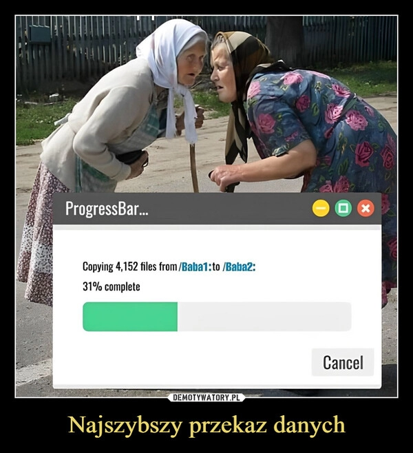 
    Najszybszy przekaz danych