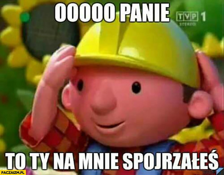 
    Bob Budowniczy ooo panie to ty na mnie spojrzałeś śpiewa barkę