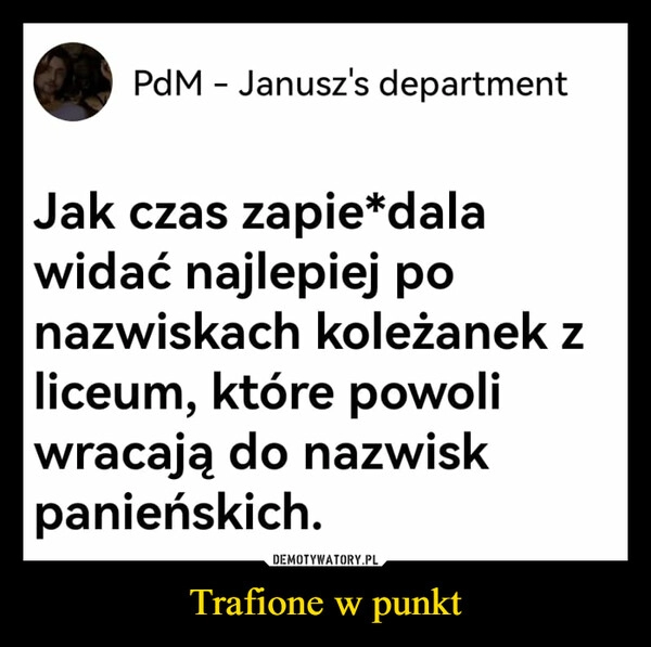 
    Trafione w punkt