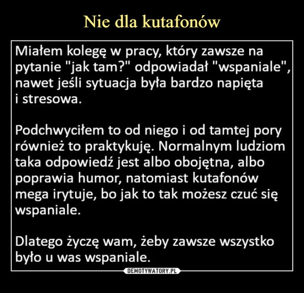 
    Nie dla kutafonów