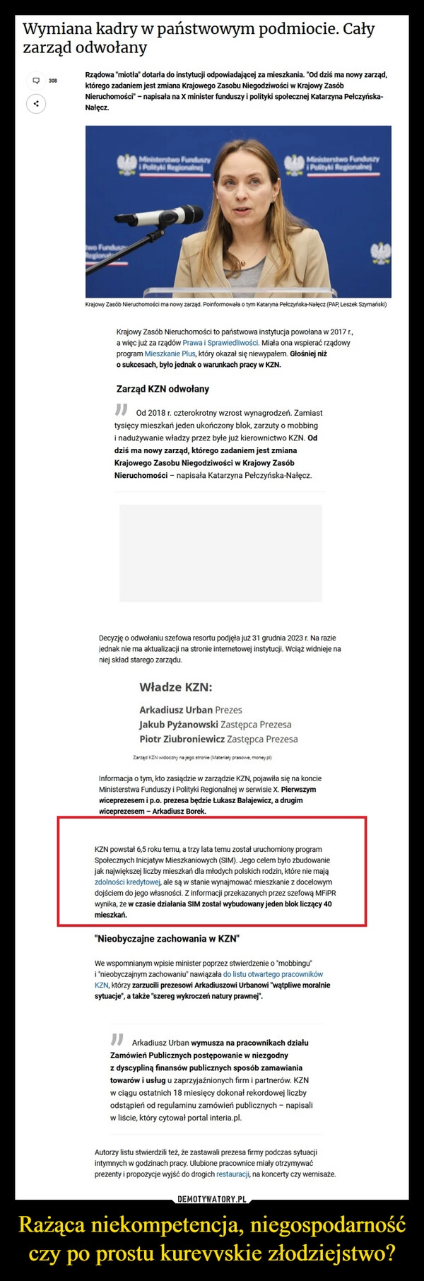 
    Rażąca niekompetencja, niegospodarność czy po prostu kurevvskie złodziejstwo?