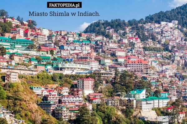 
    
			Miasto Shimla w Indiach.					