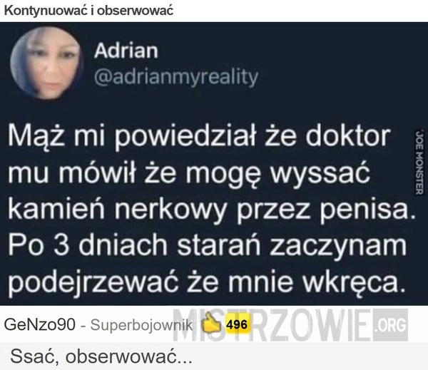 
    Kontynuować i obserwować