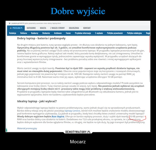 
    
Dobre wyjście 