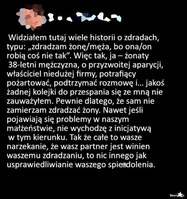 
    Usprawiedliwianie zdrad 