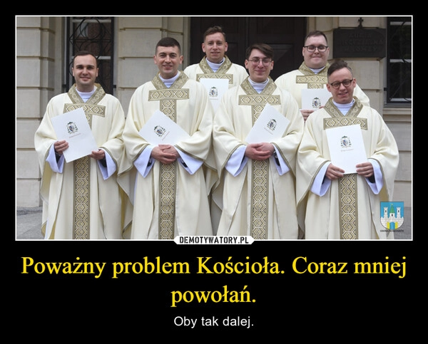 
    Poważny problem Kościoła. Coraz mniej powołań.