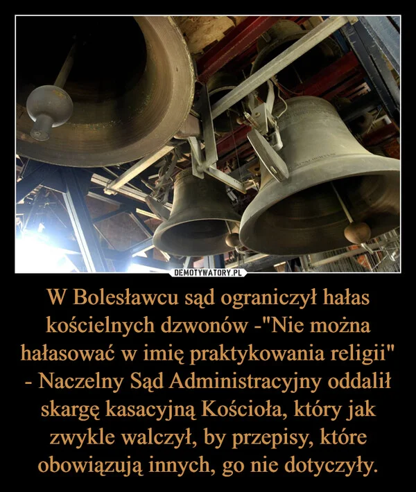 W Bolesławcu sąd ograniczył hałas kościelnych dzwonów -