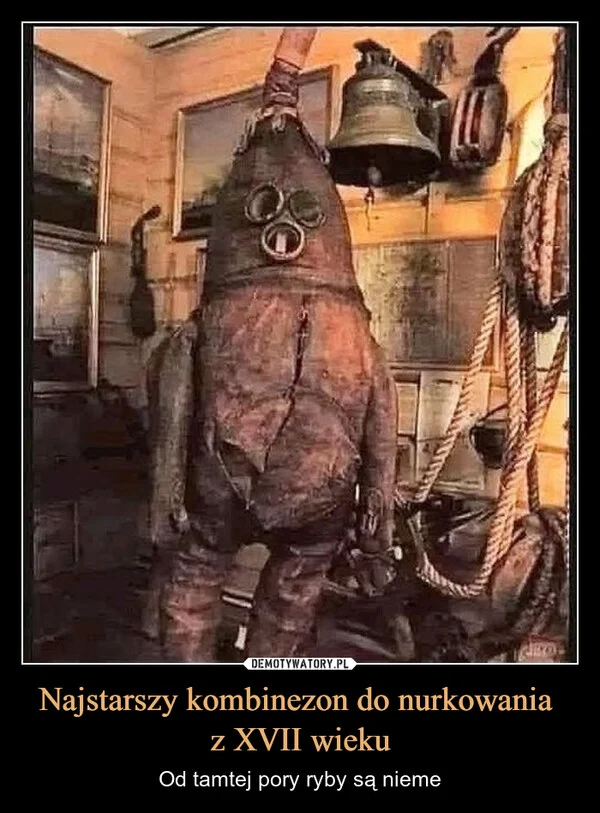 
    Najstarszy kombinezon do nurkowania z XVII wieku