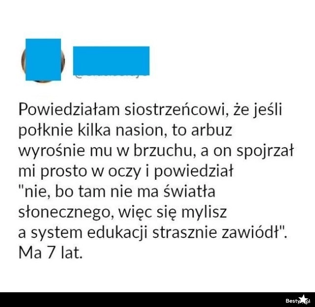 
    Straszenie siostrzeńca 