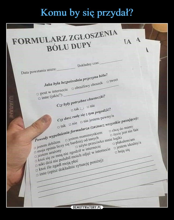 
    Komu by się przydał?