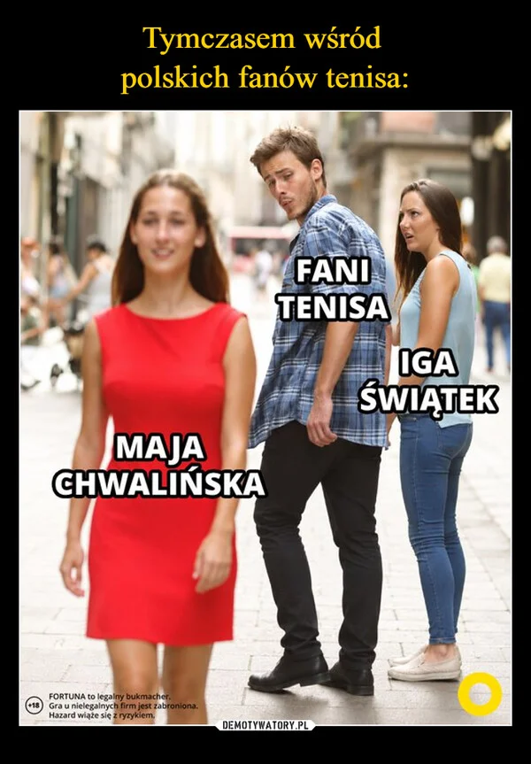 Tymczasem wśród polskich fanów tenisa: