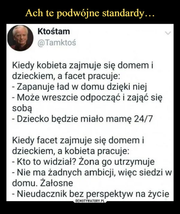 
    Ach te podwójne standardy…
