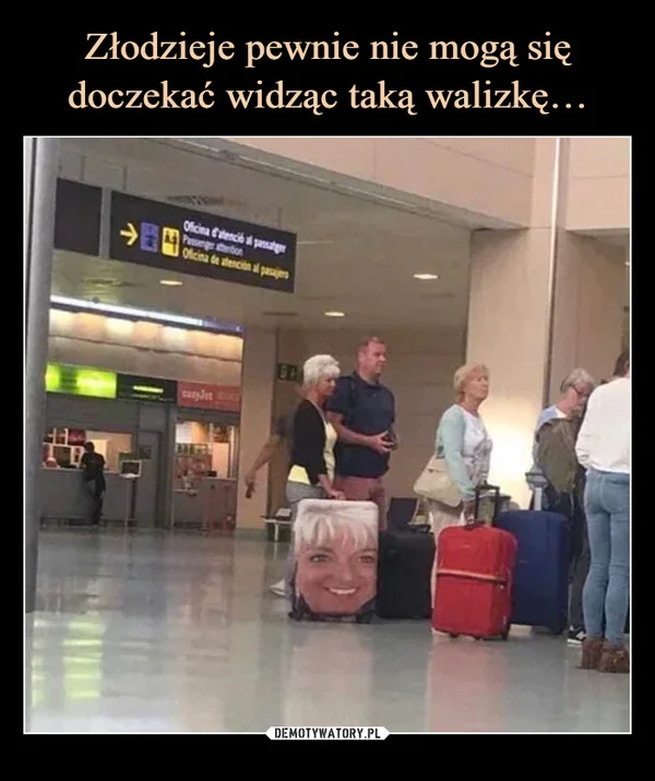
    Złodzieje pewnie nie mogą się doczekać widząc taką walizkę…
