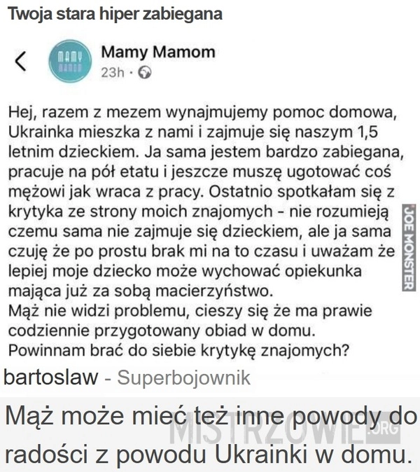 
    Twoja stara hiper zabiegana