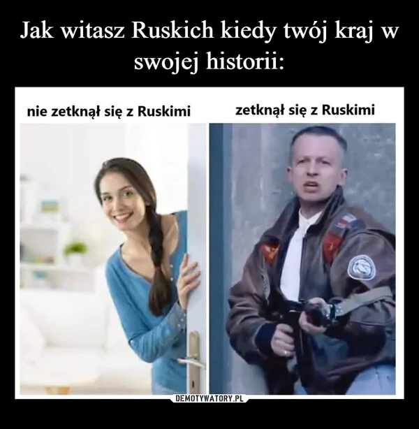 
    Jak witasz Ruskich kiedy twój kraj w swojej historii: