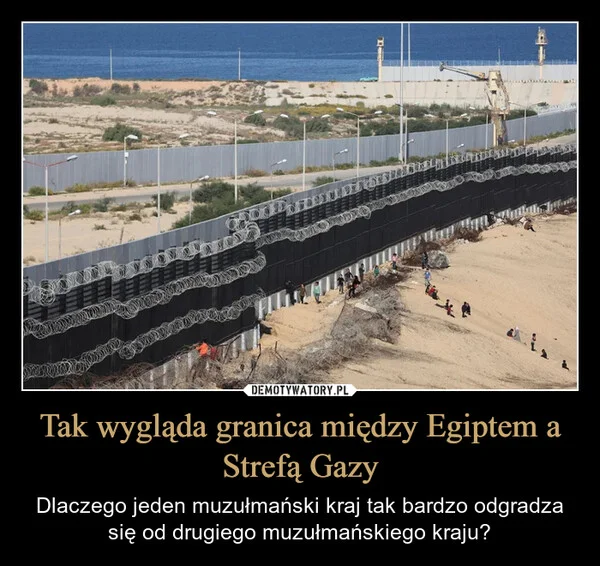 
    Tak wygląda granica między Egiptem a Strefą Gazy